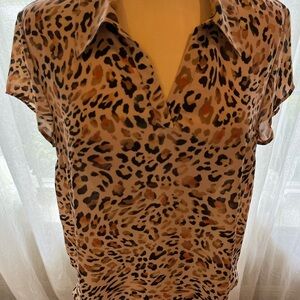 Cabi animal print top